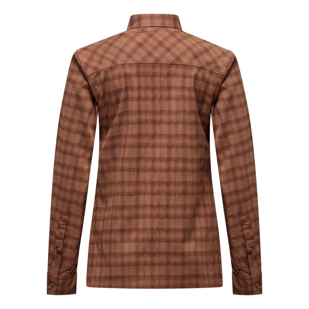 Salewa Fanes Flannel 5 Polarlite Damen Wanderbluse Trekkingbluse braun