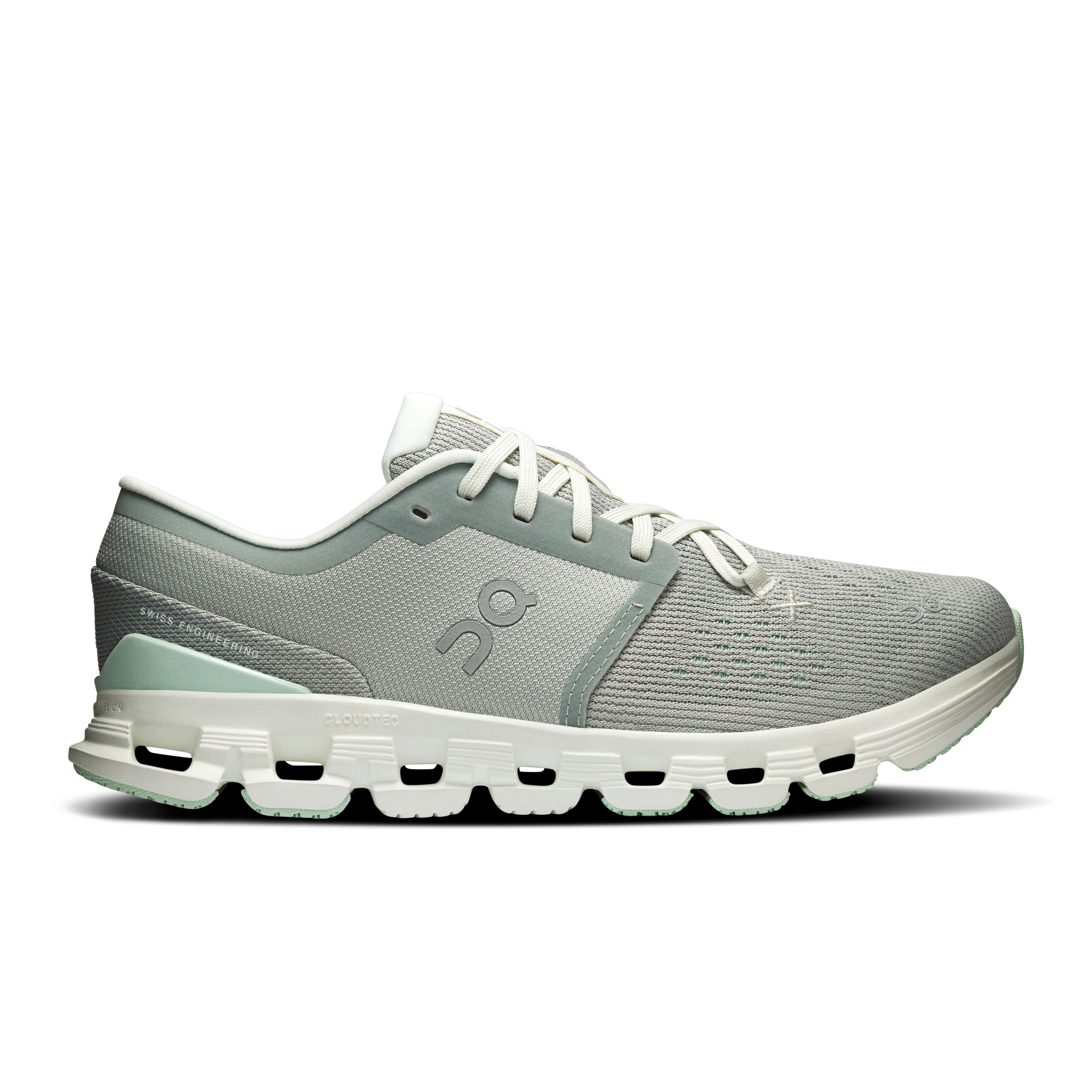 ON Cloud X 4 Damen Laufschuhe Joggingschuhe grün