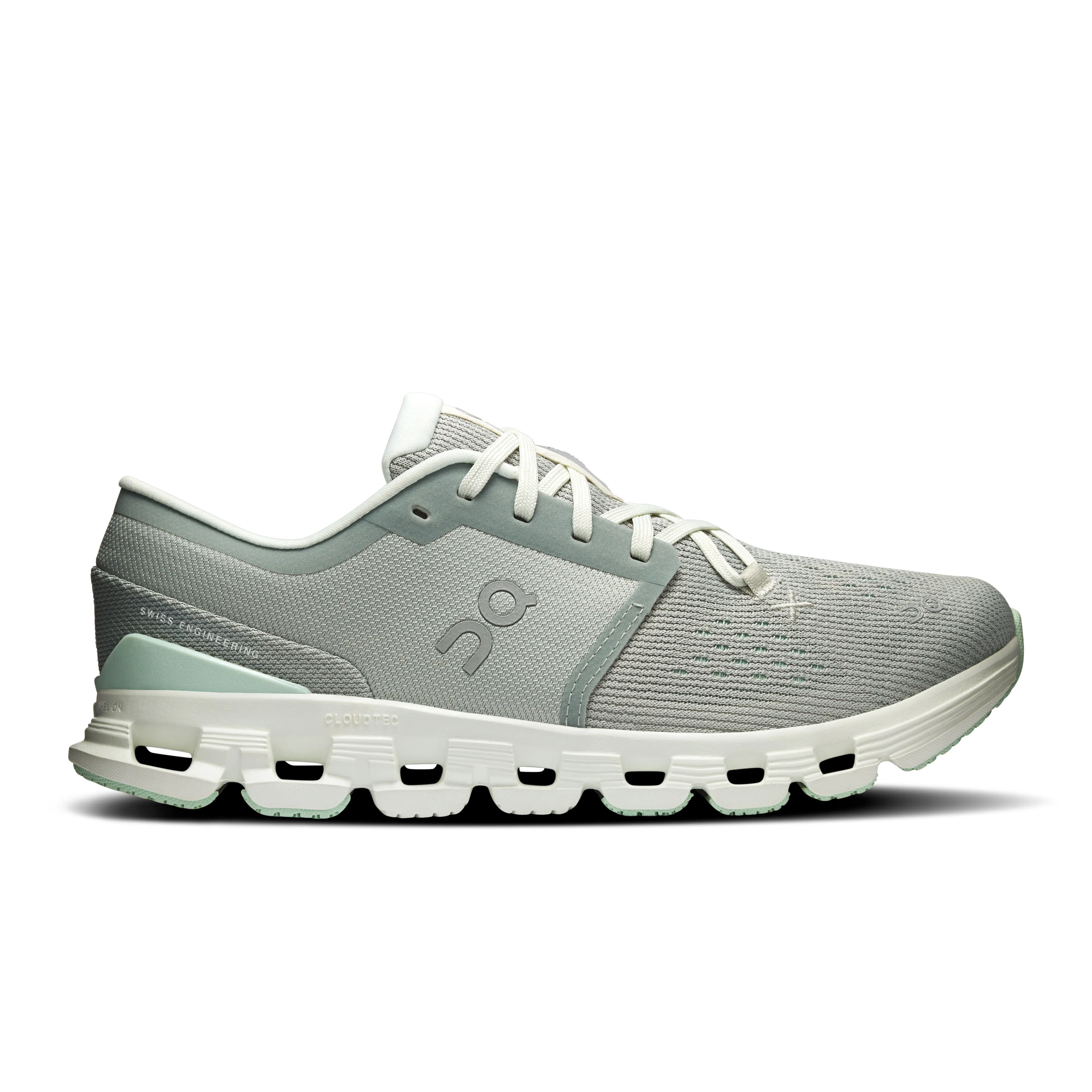ON Cloud X 4 Damen Laufschuhe Joggingschuhe grün
