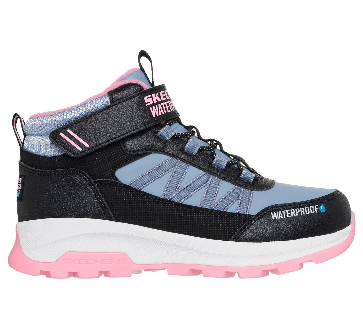 SKECHERS Storm Blazer - Arctic Mass Kinder Winterstiefel Outdoorstiefel schwarz/rosa
