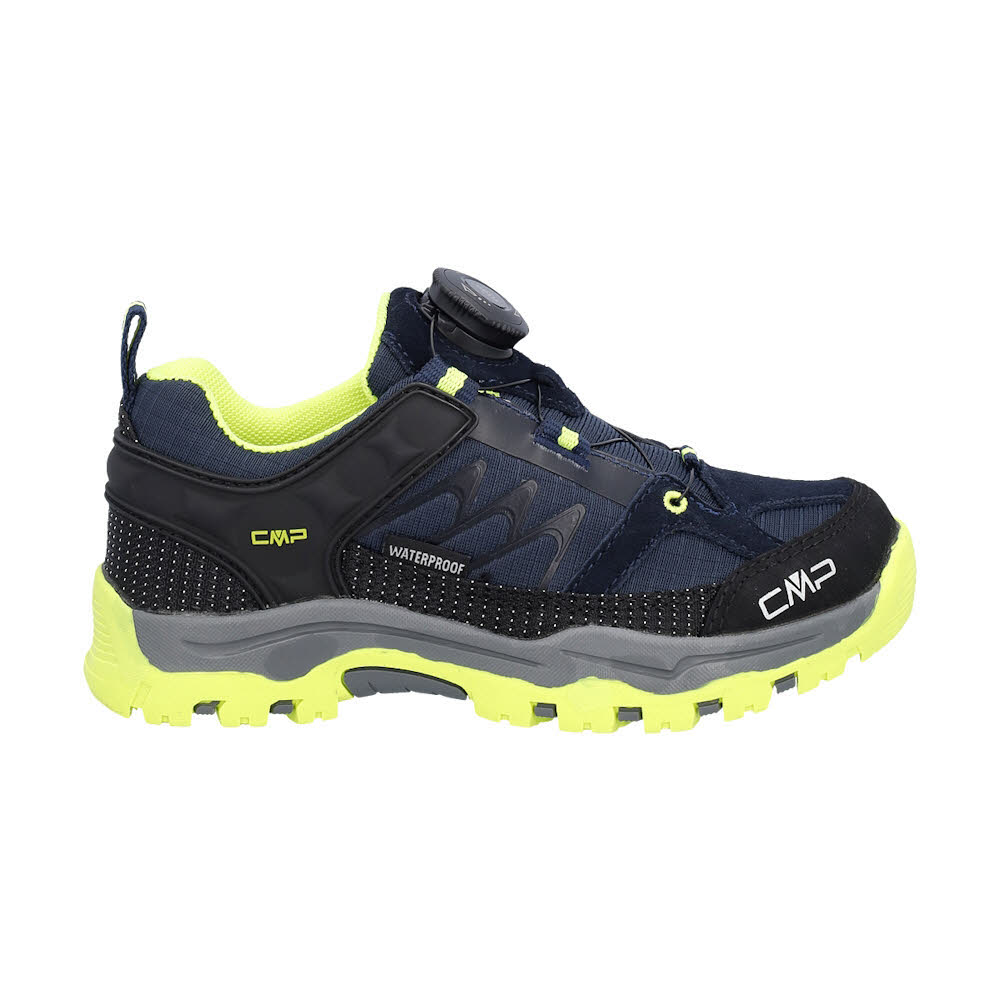 CMP KIDS KIRUNA FITGO WP Jugendliche Wanderschuhe Loe b.blue/yellow fluo