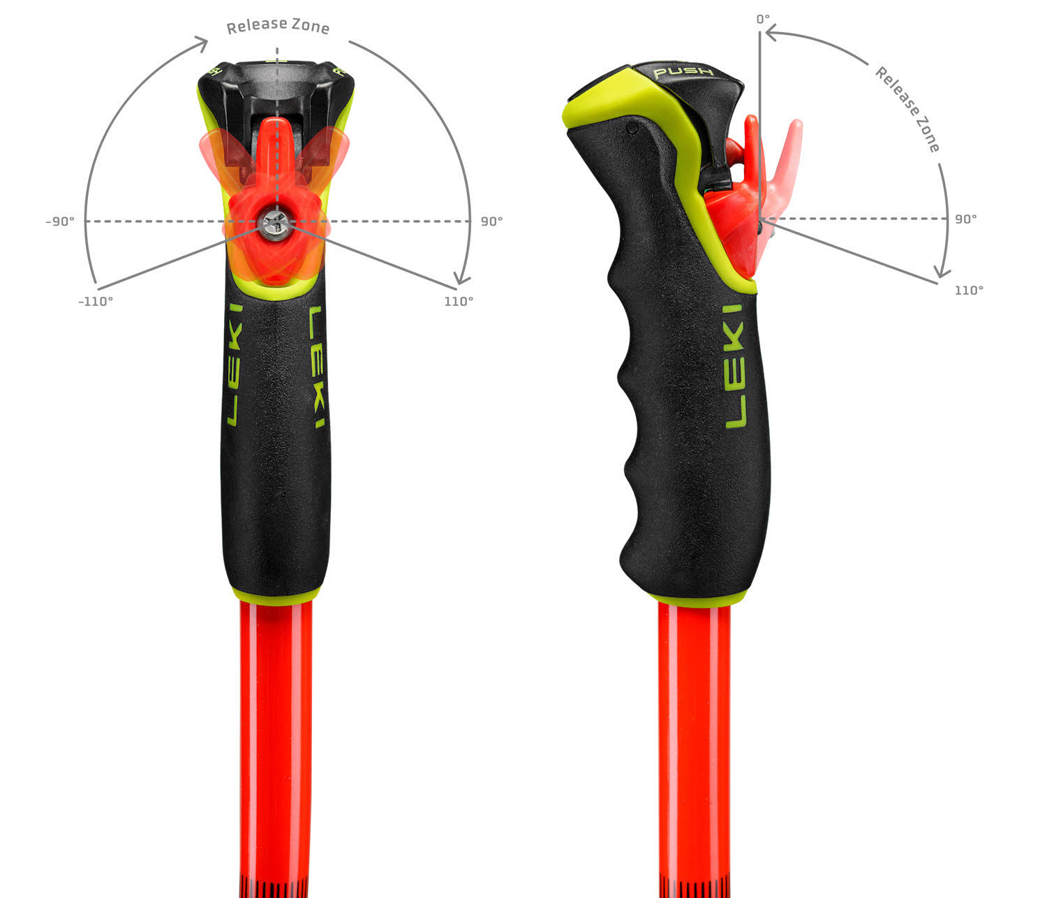Leki WCR SG/DH TR Unisex Skistöcke Ski Poles rot/violett
