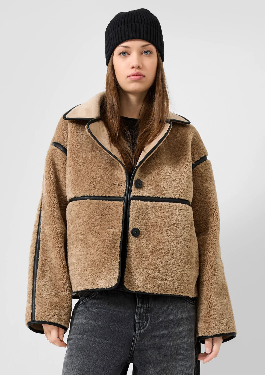 S.Oliver Damen Fleecejacke Outdoorjacke braun