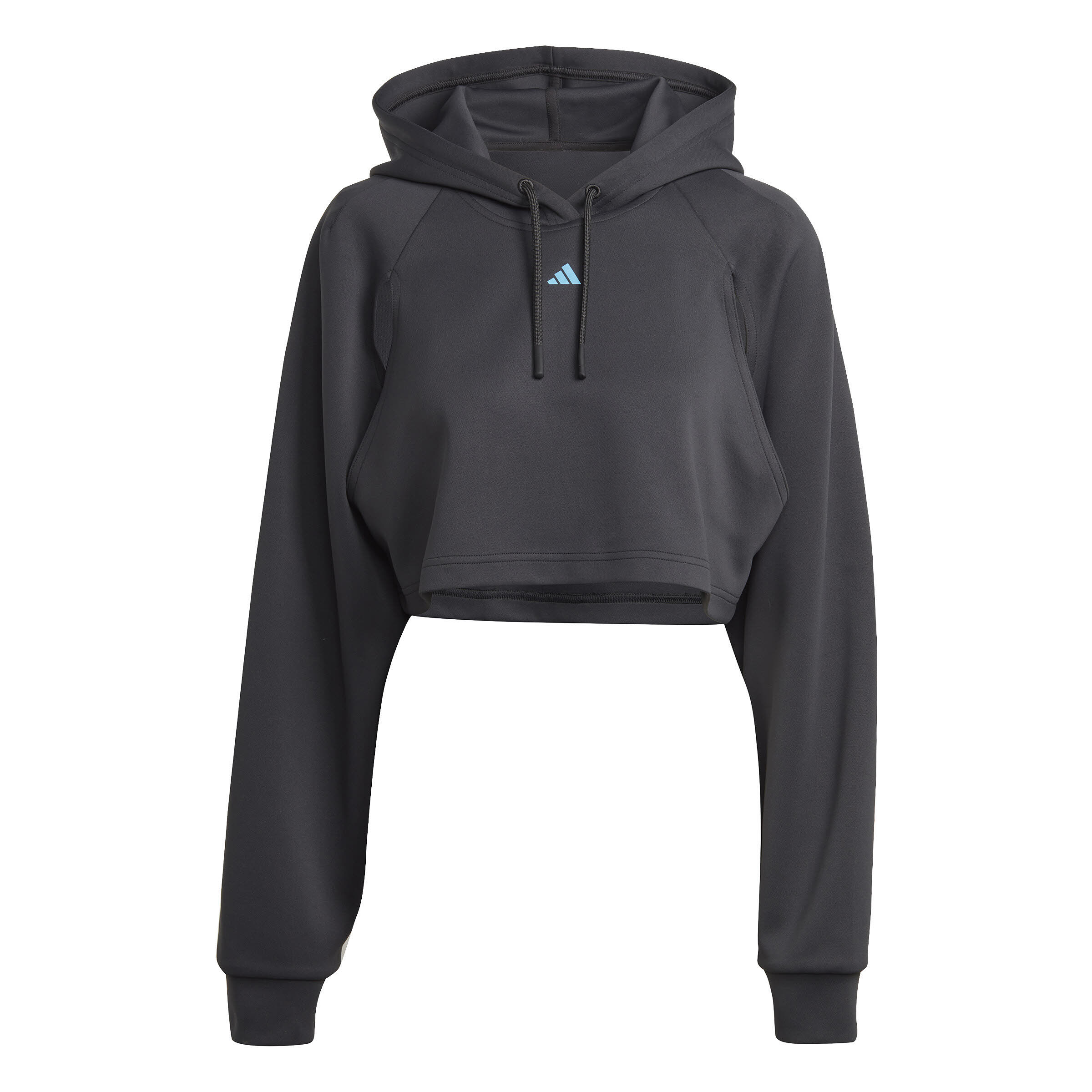 adidas HIIT AEROREADY Crop Damen Hoodie Schwarz