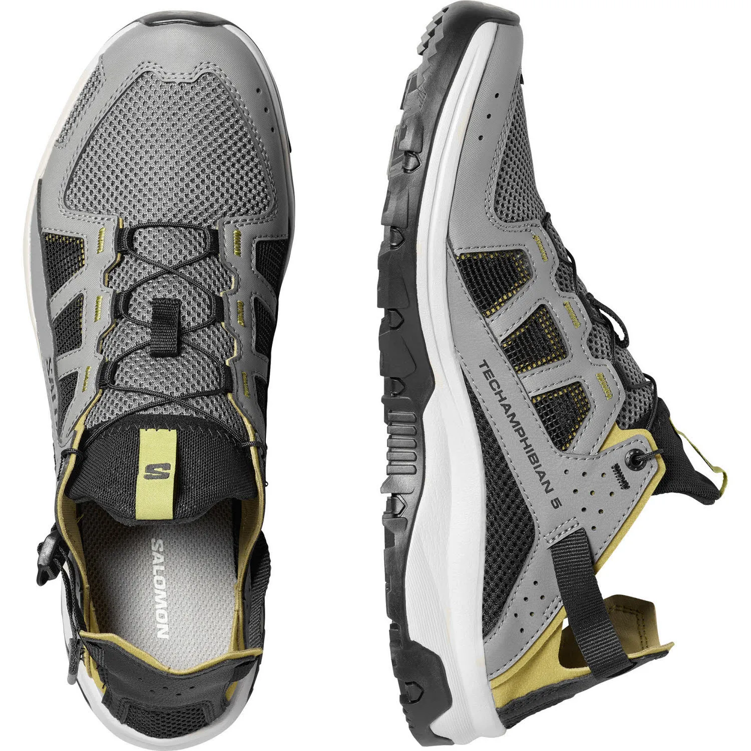 Salomon TECHAMPHIBIAN 5 Herren Wasserschuhe Sandalen grau