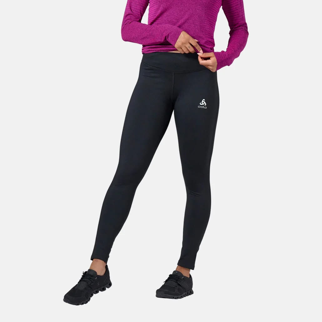 Odlo Tight Essentials Damen Sportleggins Freizeitleggins Trainingsleggins Schwarz NEU