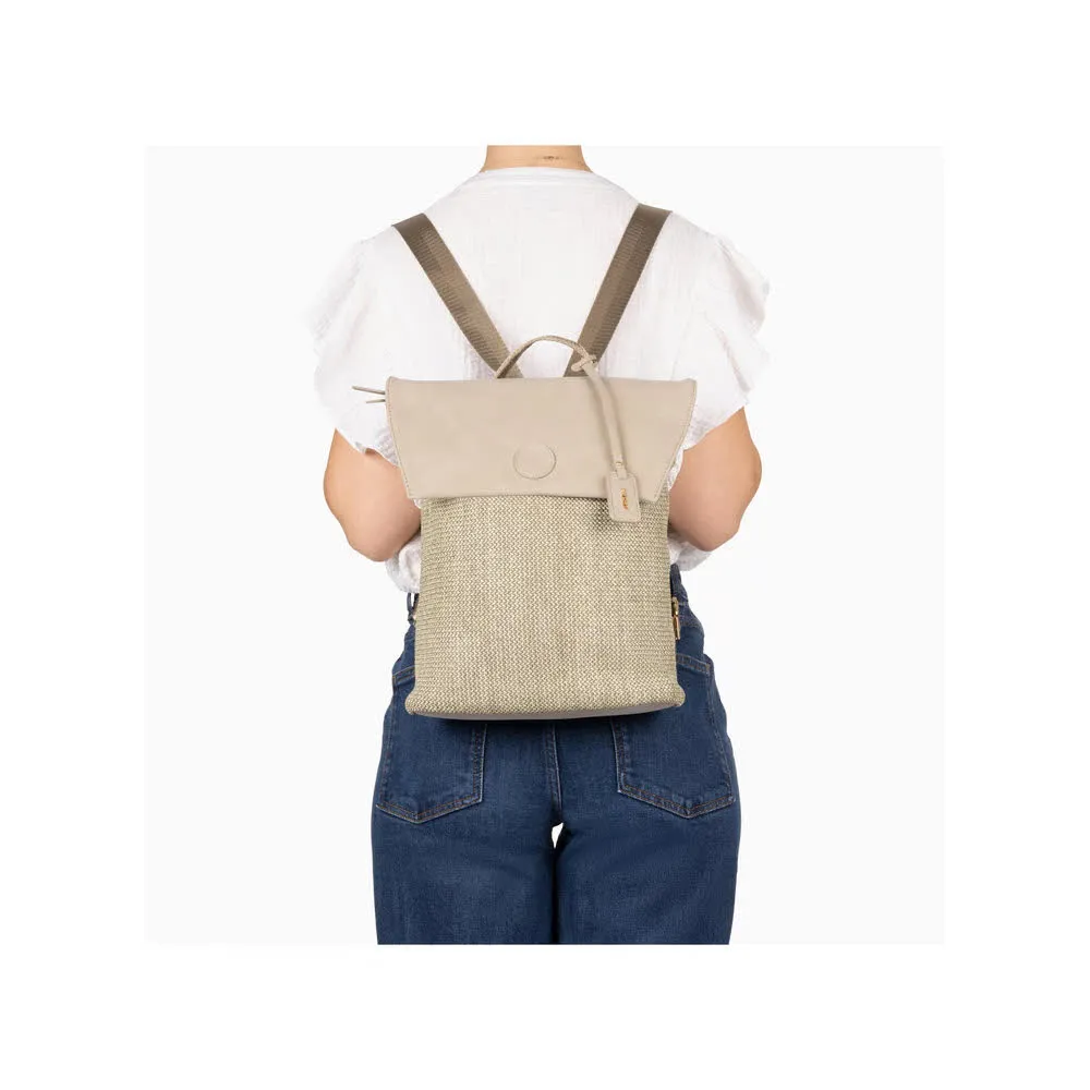 Rieker Damen Rucksack Alltagstasche beige