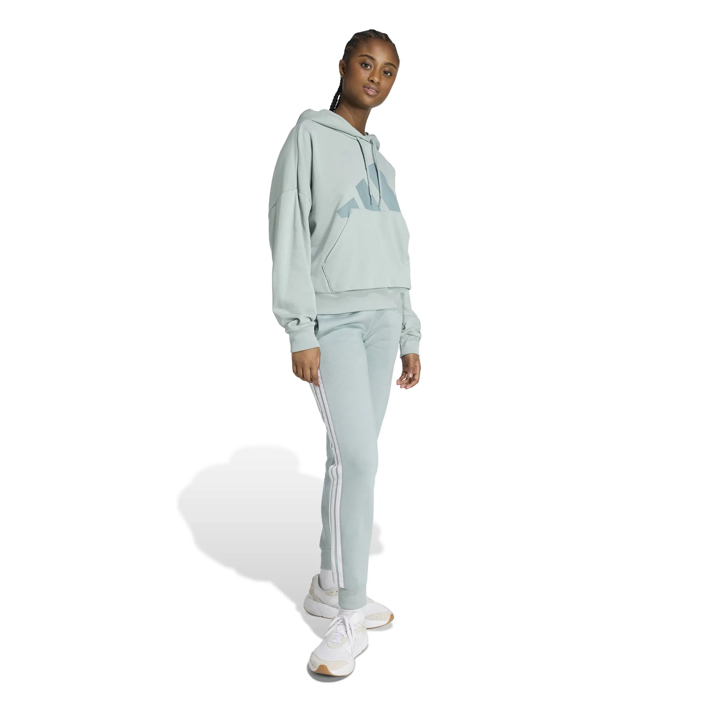 ADIDAS Essentials Big Logo Hoodie Damen grün