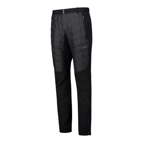 CMP Man Pant Trekkinghose gefüttert Wanderhose Multifunktionshose Herren schwarz