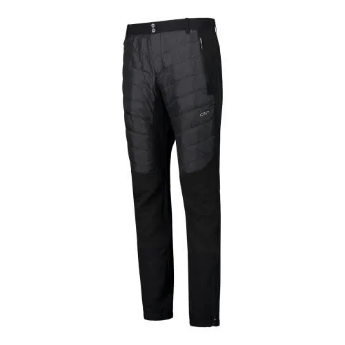 CMP Man Pant Trekkinghose gefüttert Wanderhose Multifunktionshose Herren schwarz