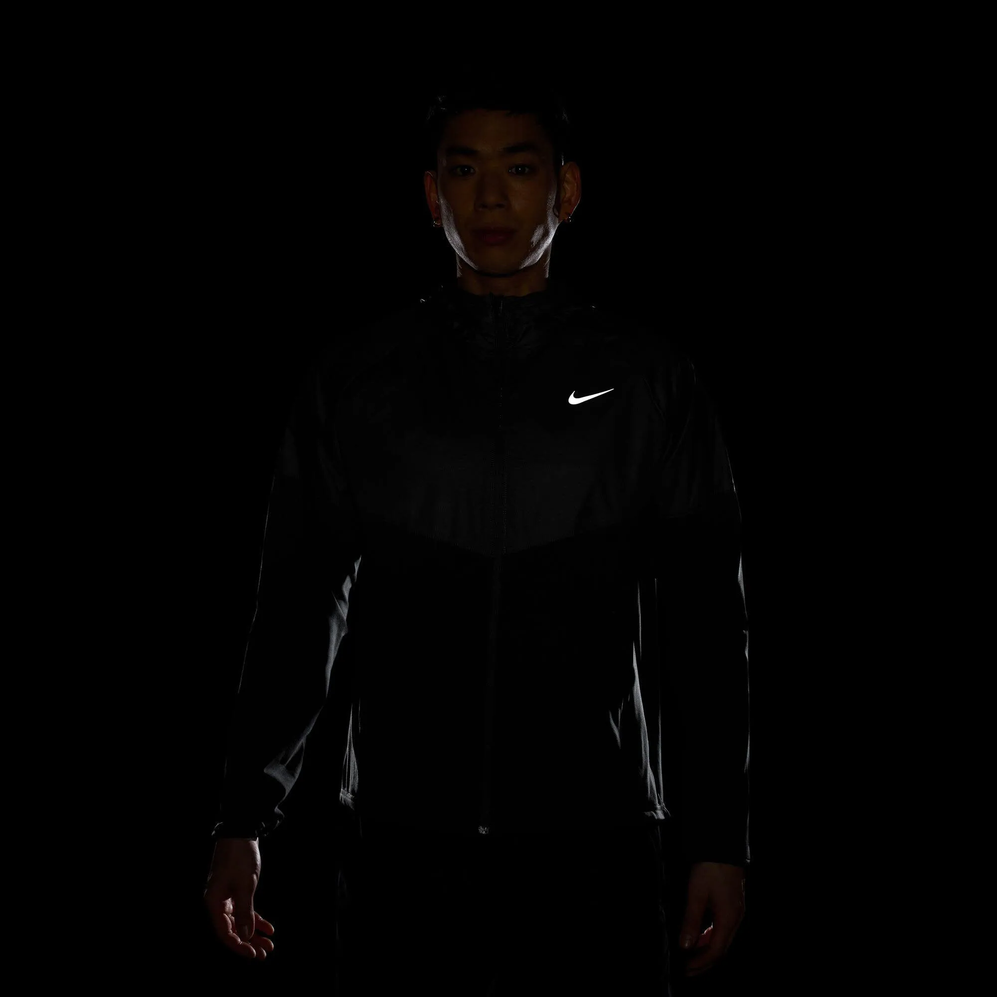 Nike Wntrzd Miler Laufjacke Herren schwarz