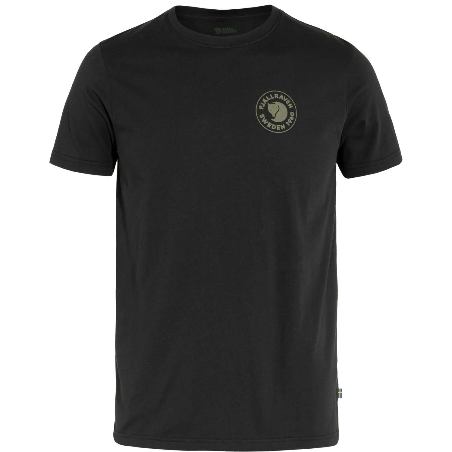 Fjäll Räven 1960 Logo T-Shirt Herren Wander-T-Shirt Trekkingshirt schwarz