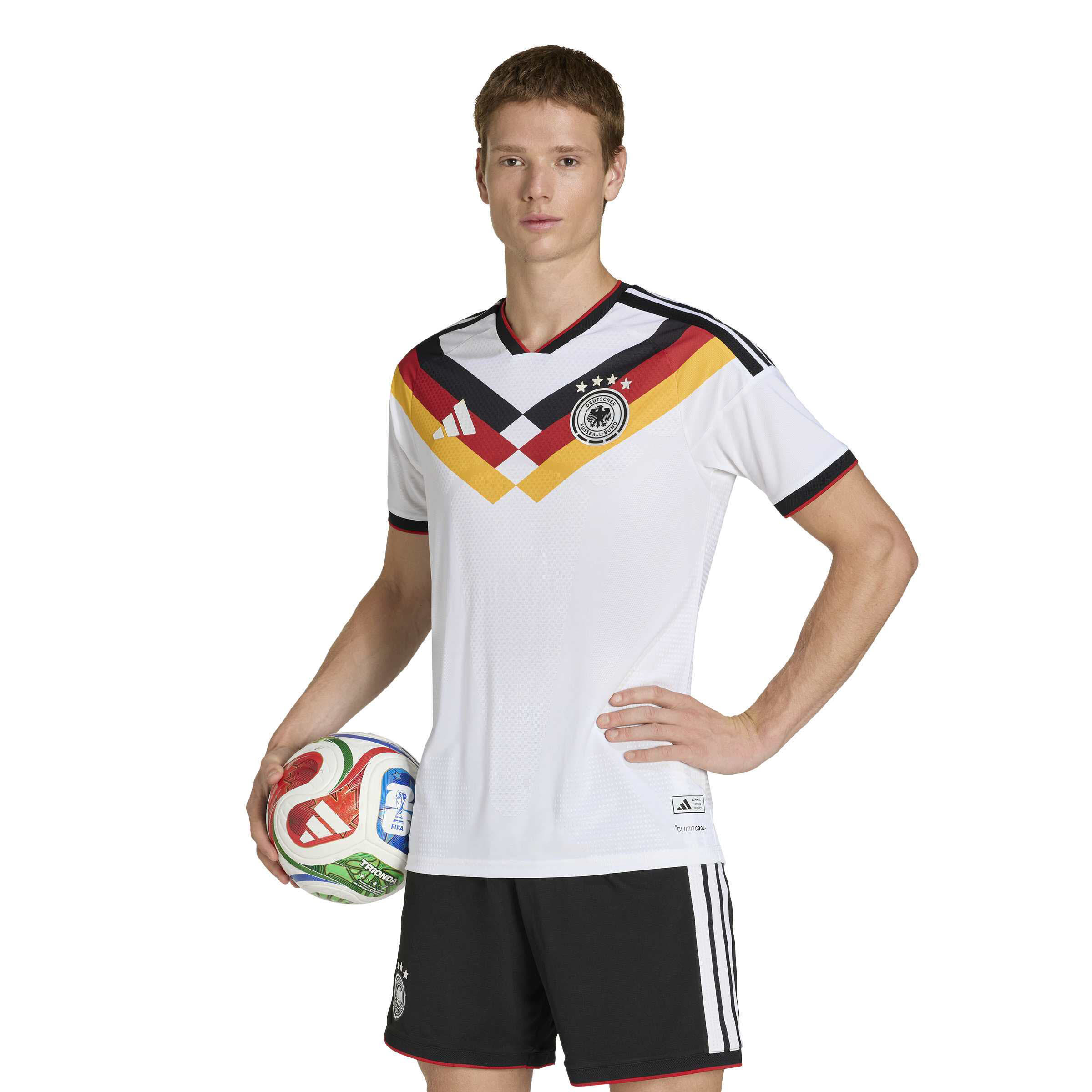 adidas DFB Deutschland 26 Authentic Heimtrikot Herren weiß