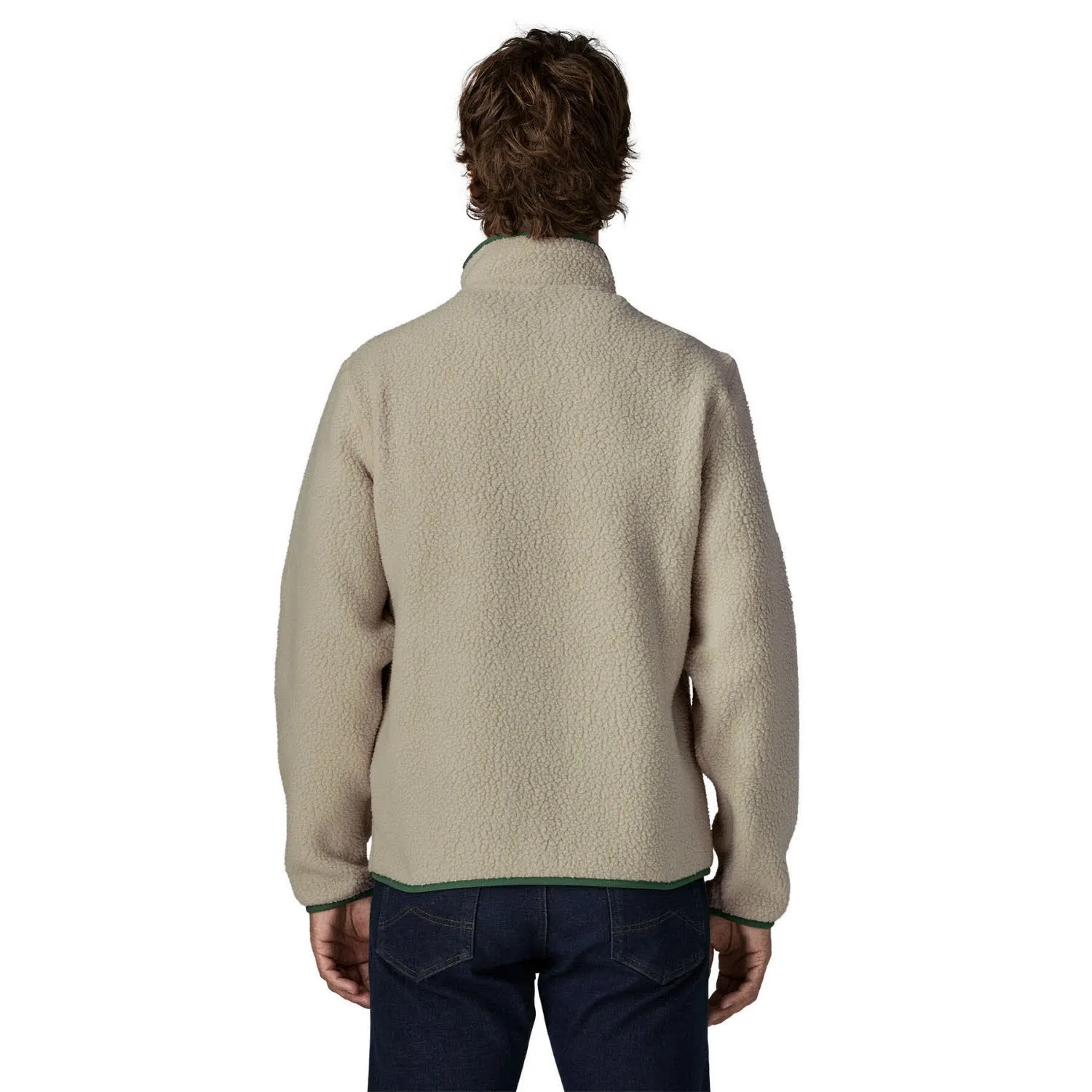 Patagonia Retro Pile Jacket Herren Fleecejacke pelican w/canopy green