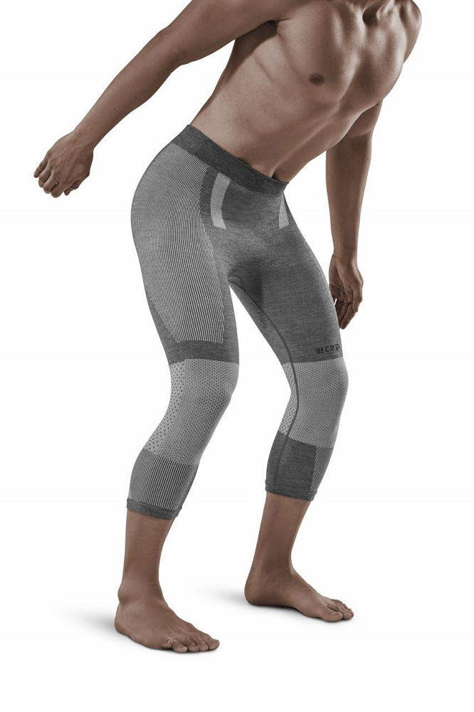 CEP ski touring 3/4 base tights Herren Skiunterhose Skiunterwäsche grau
