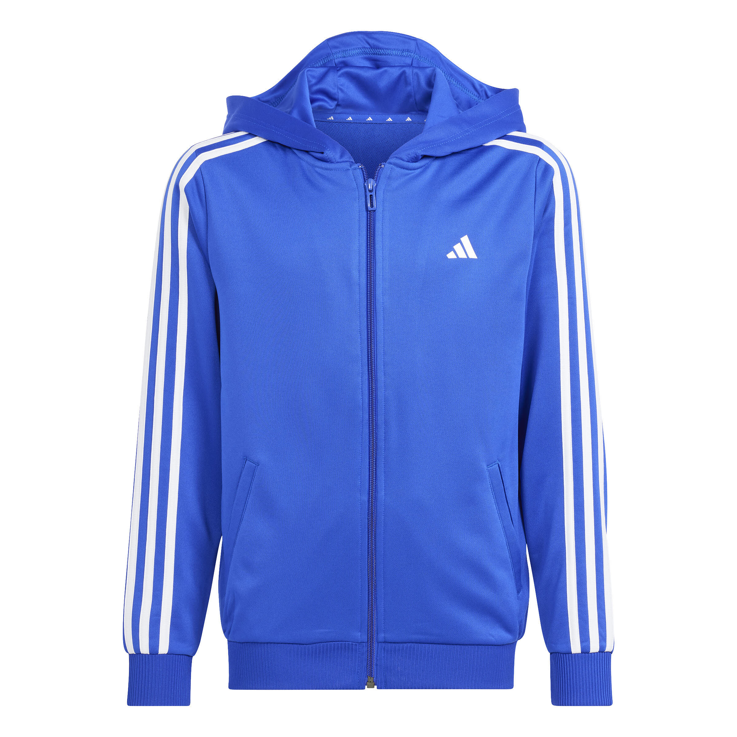 adidas Train Essentials AEROREADY 3-Streifen Regular-Fit Kapuzenjacke Jungen blau