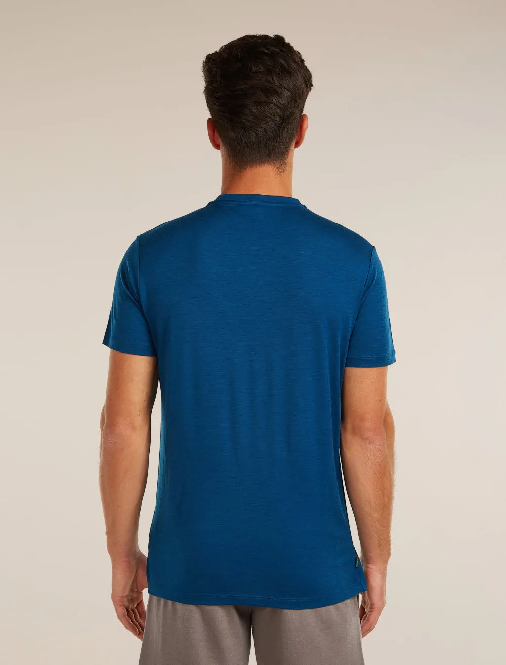 Icebreaker Merino 150 Tech Lite SS Tee Transportage Herren T-Shirt Funktionsshirt blau