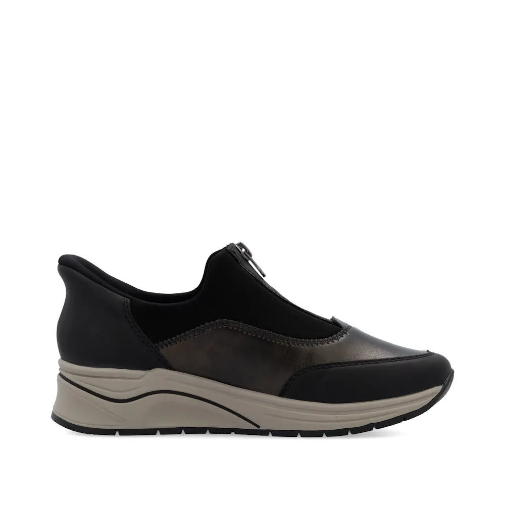 Rieker HWK Damen Halbschuhe Slipper braun