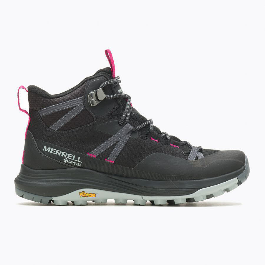 Merrell Siren 4 Mid GTX Wanderschuh Trekkingschuh Damen schwarz NEU