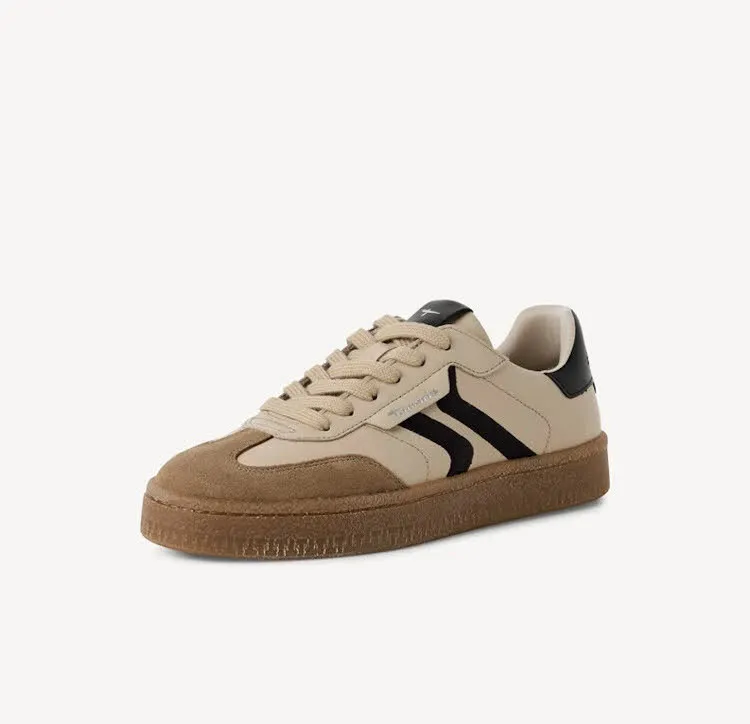 Tamaris Women Lace-up Damen Sneaker Low Halbschuhe braun beige