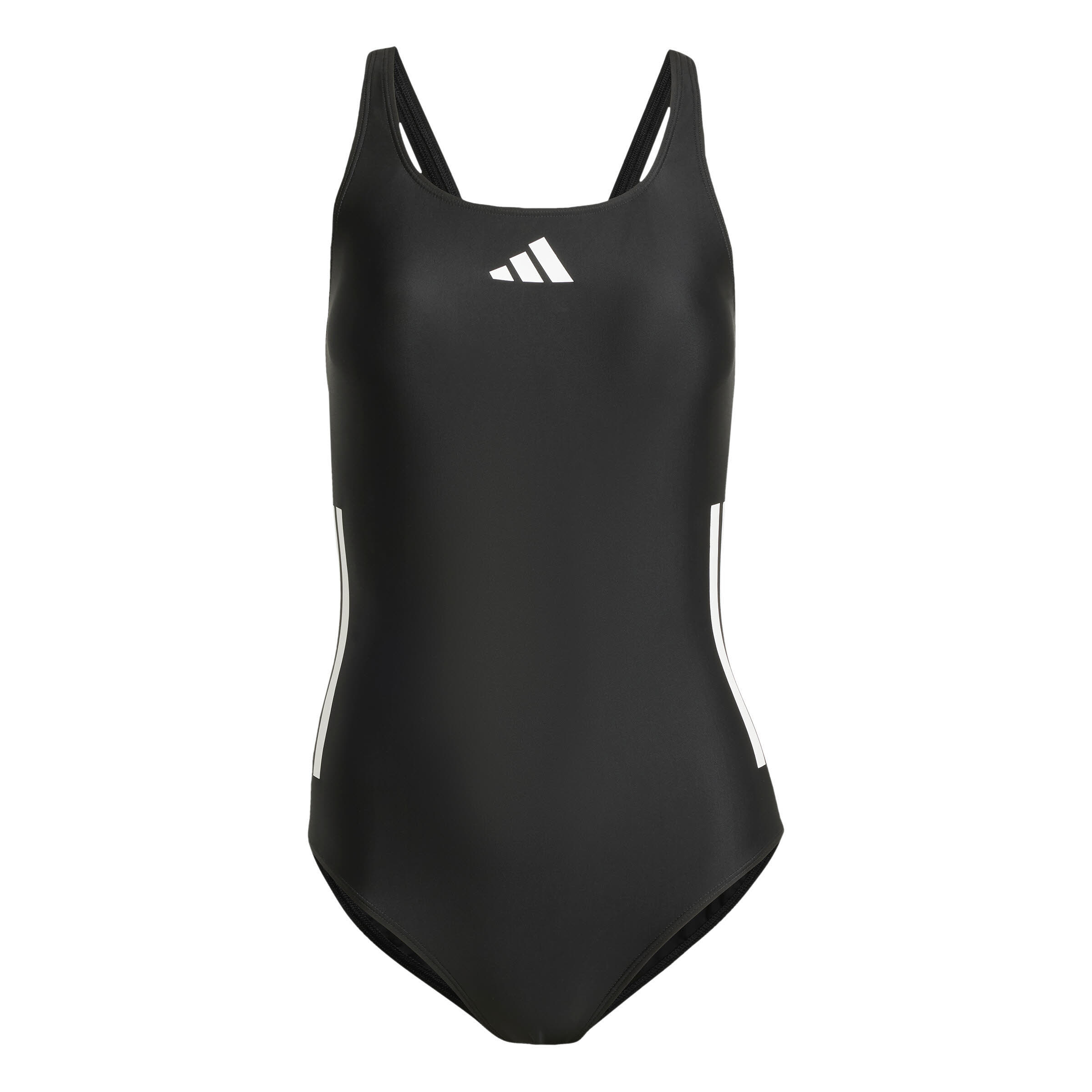 adidas 3-Streifen C-Back Badeanzug Damen schwarz