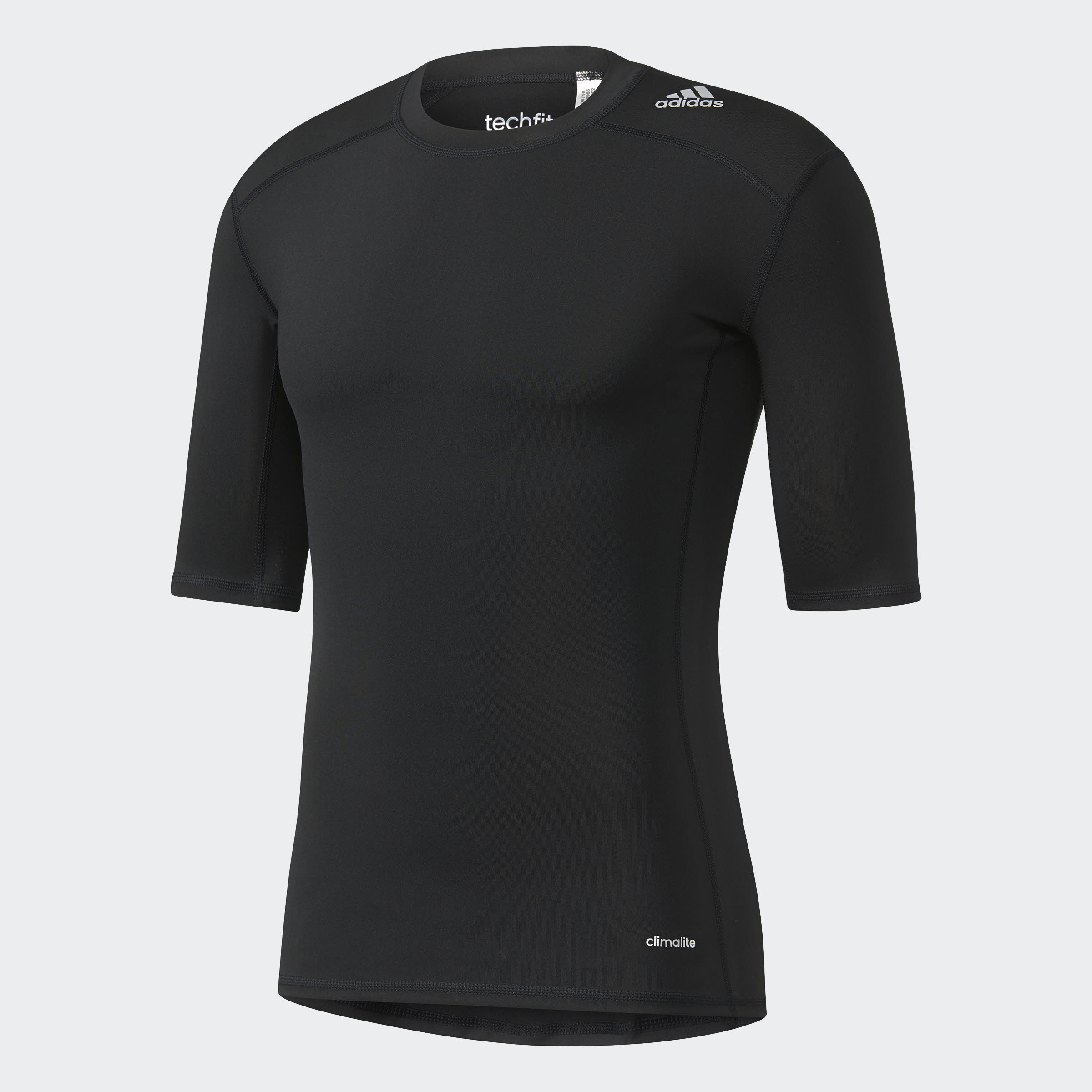 adidas Techfit Base T-Shirt Trainingsshirt Funktionsunterhemd Herren schwarz NEU