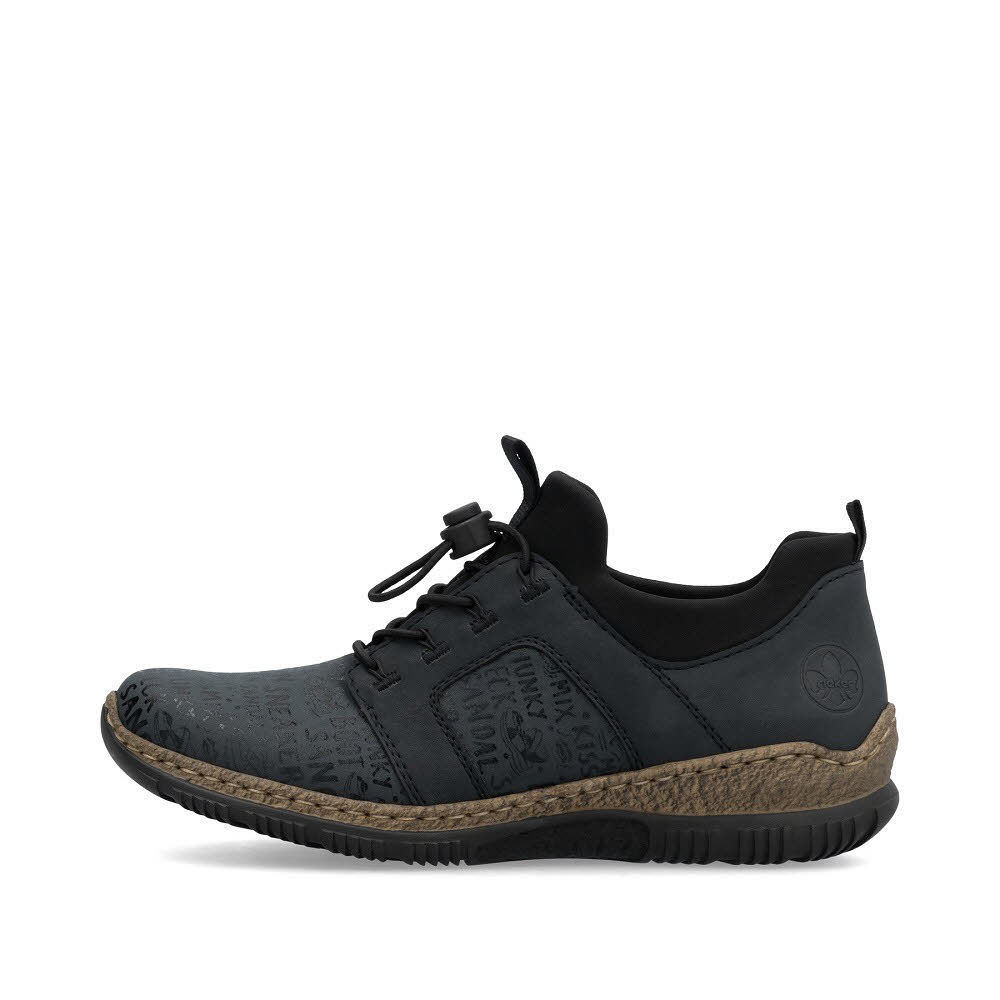 Rieker HWK Damen Halbschuhe Slipper Modeschuhe blau