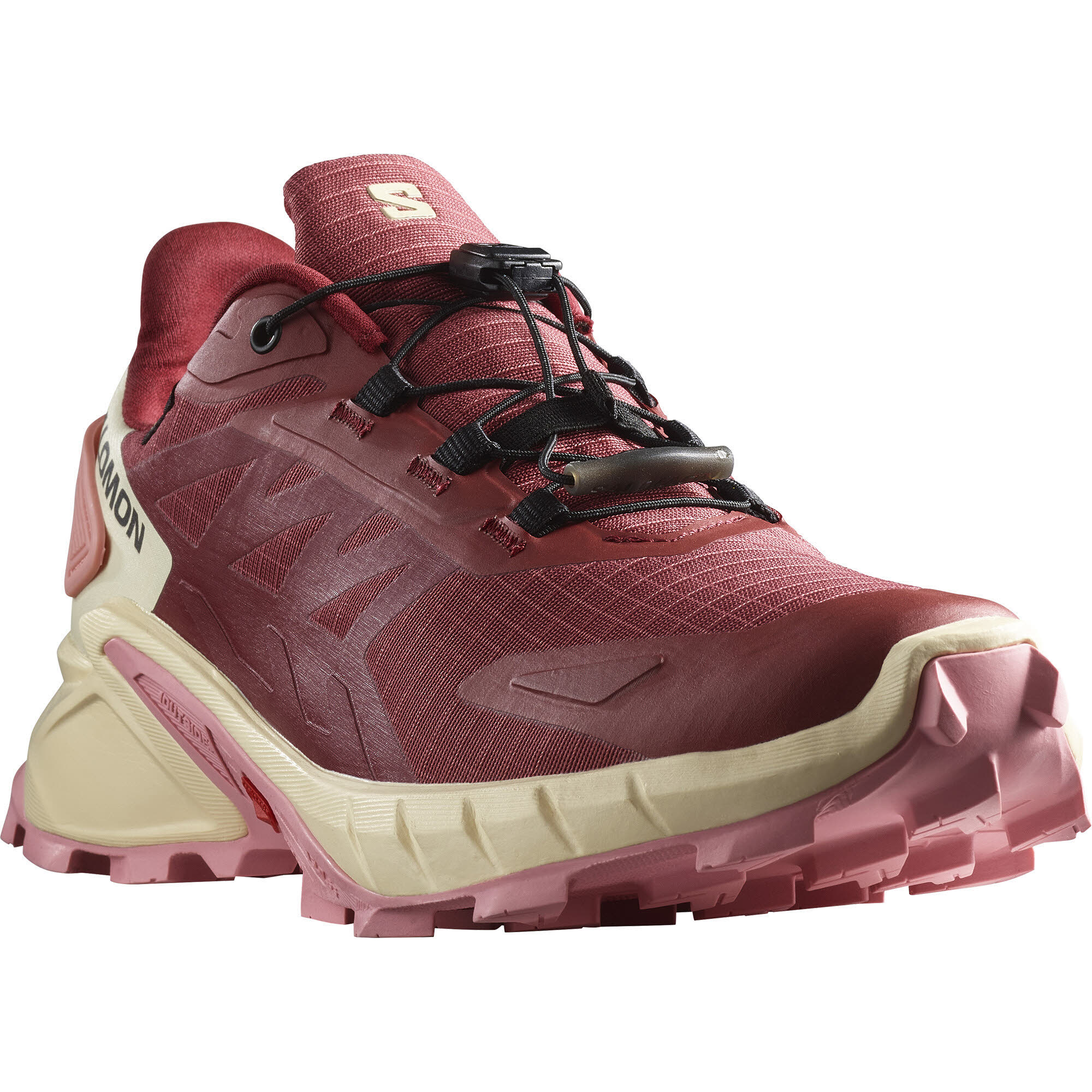 Salomon Supercross 4 Gore-Tex Trailrunning-Schuhe Wasserdicht Bequem Damen Rot
