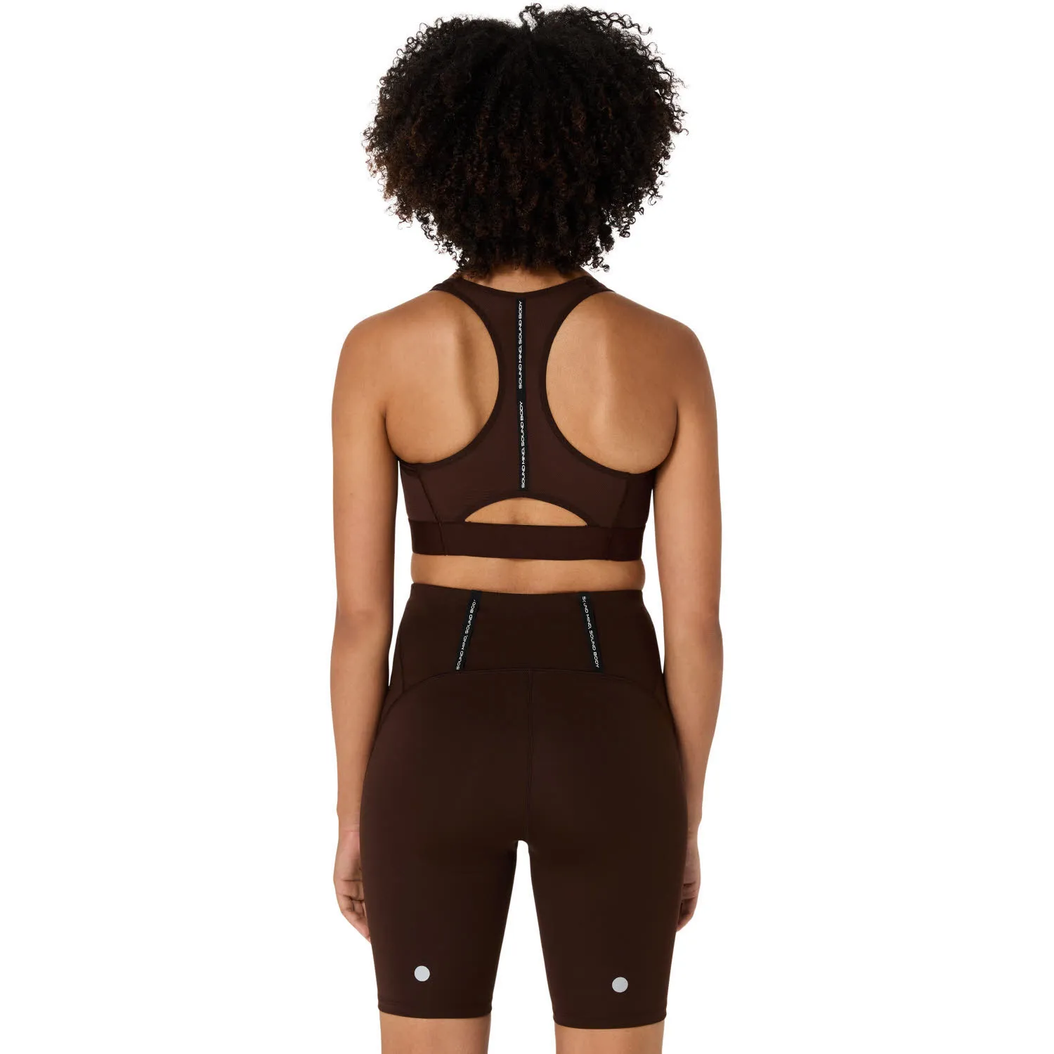 Asics ROAD COMPRESSION BRA Damen Sport-BH Sports-Bra coffee