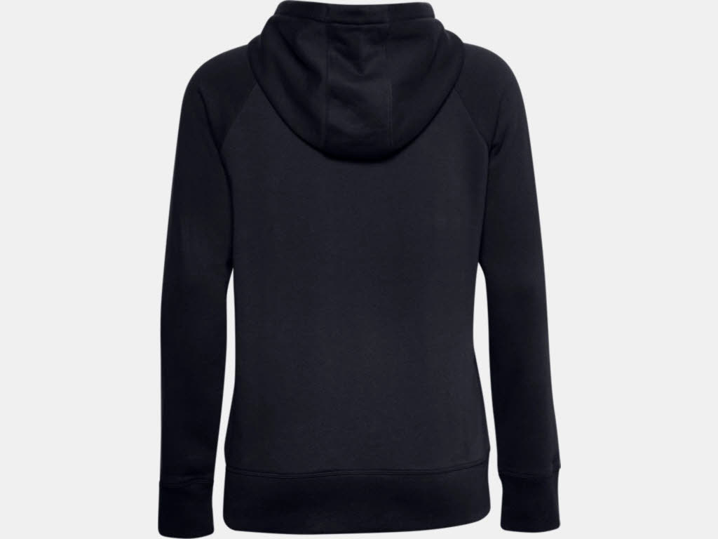Under Armour Rival Fleece Logo Hoodie Damen Kapuzenpullover schwarz NEU
