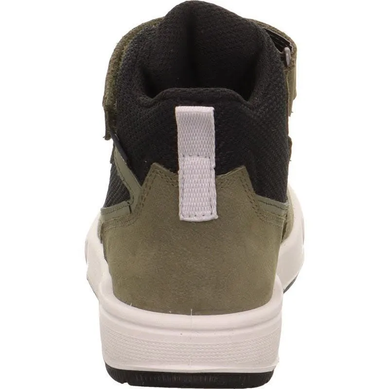 Superfit MAVERICK Kinder Sneaker High Freizeitschuhe grün/schwarz