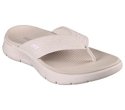 Skechers GO WALK Flex Sandal - Splendor Damen Sandale Flip Flop beige