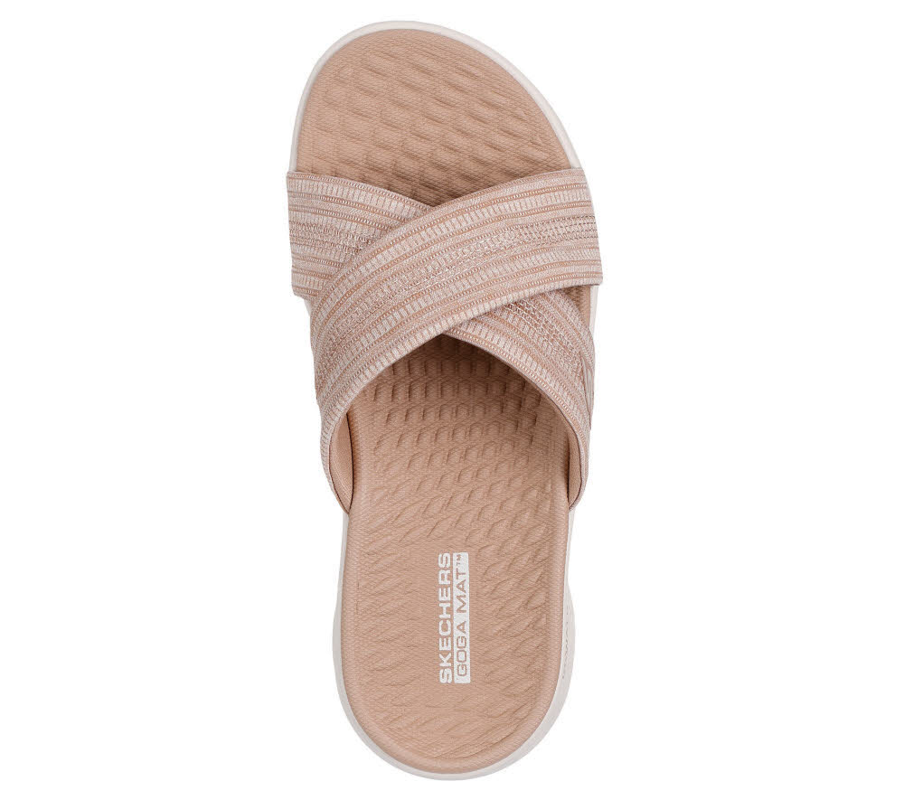Skechers GO WALK FLEX SANDAL – IMPRESSED Damen Sandalen rosa