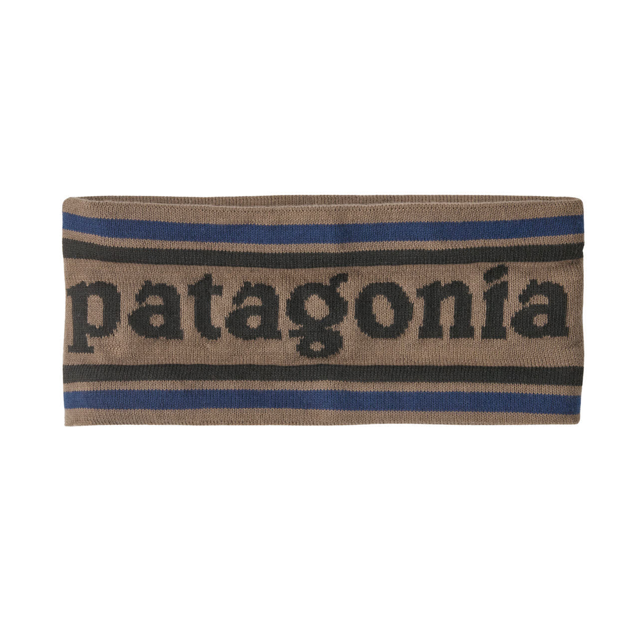 Patagonia Powder Town Headband Unisex Stirnband park stripe marlow brown