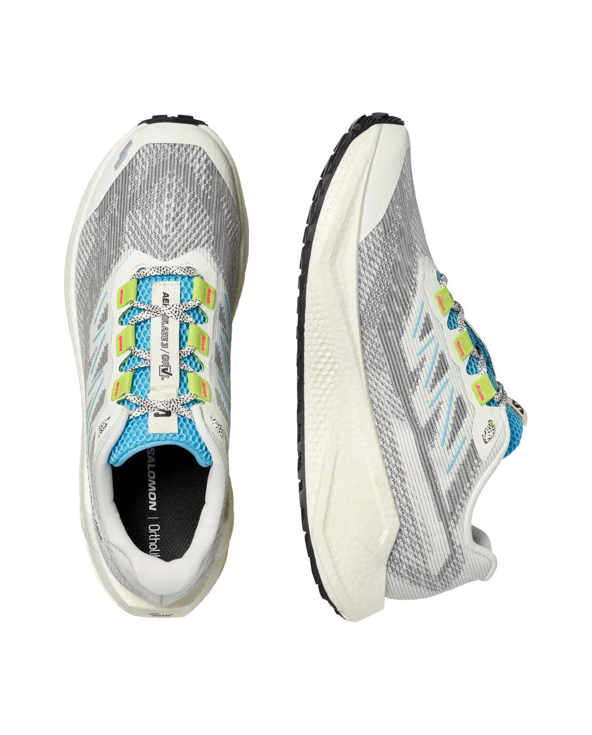 Salomon AERO BLAZE 3 GRVL Herren Laufschuhe Joggingschuhe weiß/grau/blau