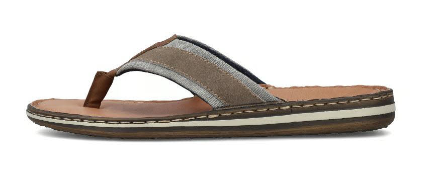 Rieker Herren Flip Flops Zehentrenner braun
