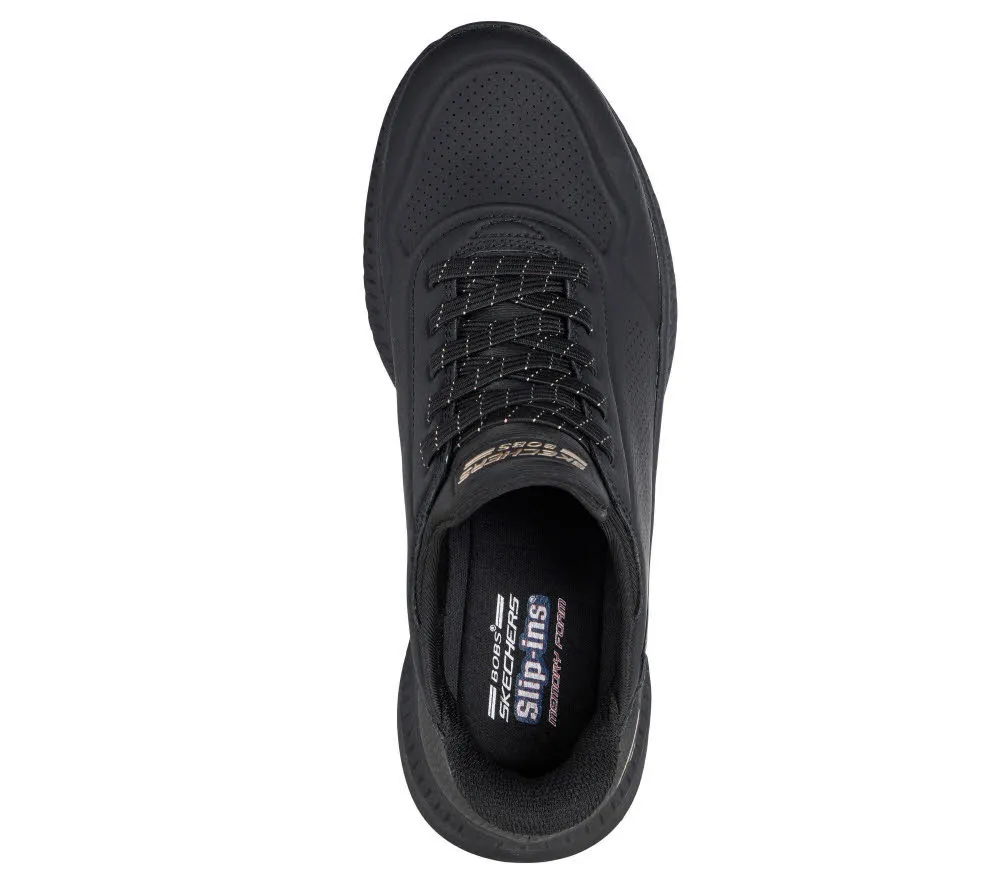 Skechers BOS SQUAD 4  - KEY LOOK Damen Slip-ins Slipper Sneaker schwarz