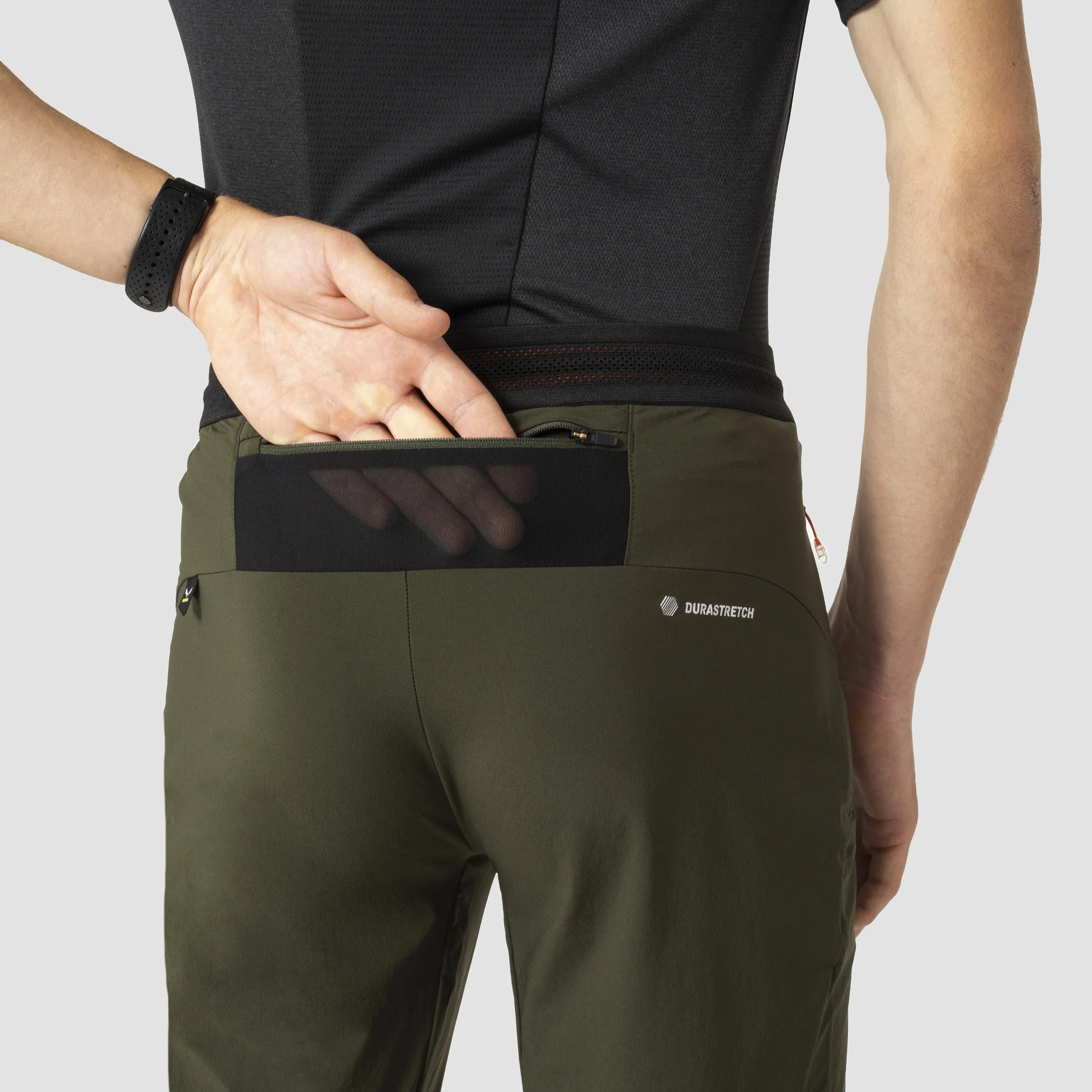 Salewa PEDROC 4 DST REG PANT M Softshellhose Wanderhose Herren dunkelgrün