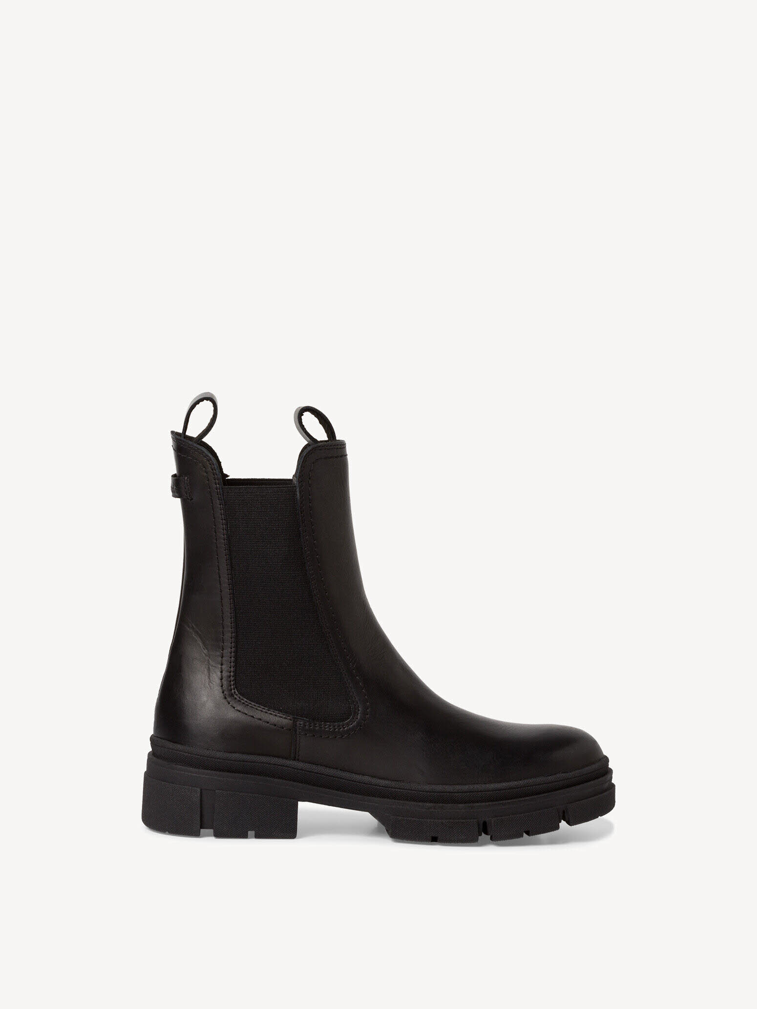 Tamaris Damen Stiefelette Chelsea Boot Leder schwarz