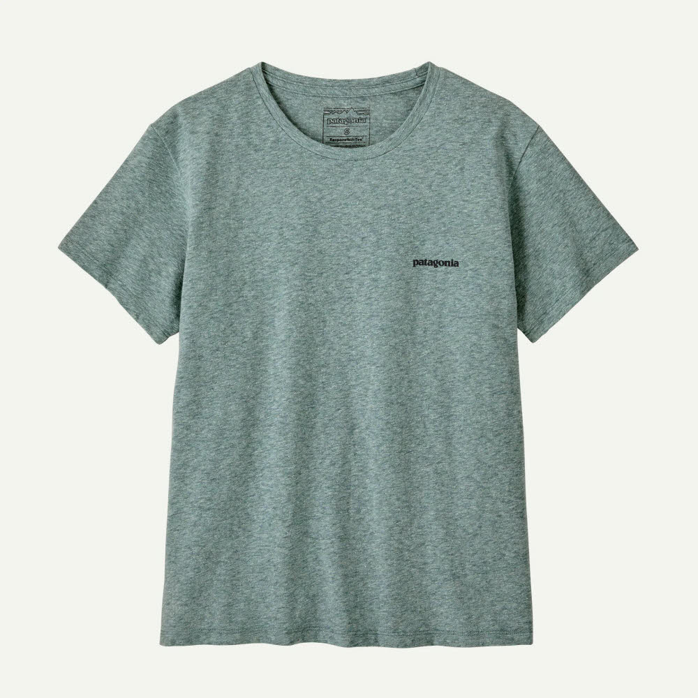 Patagonia Women's P-6 Logo Responsibili-Tee Damen T-Shirt blue sage