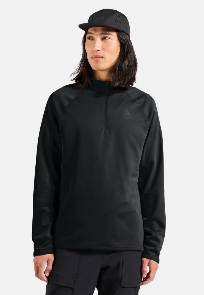 Odlo MIDLAYER BESSO Herren Skirolli Funktionsshirt schwarz