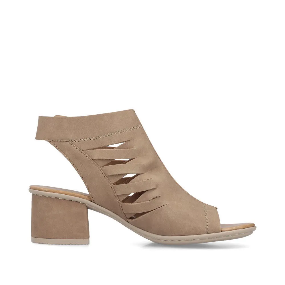 Rieker FSK Damen Sandalen Sandaletten beige