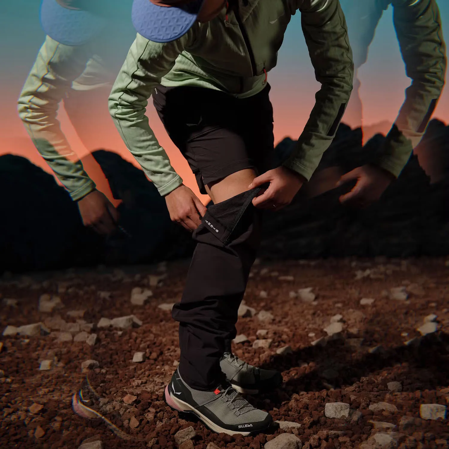 Salewa PEDROC 3 DST 2IN1 PANT W Damen Wanderhose Zip-off schwarz