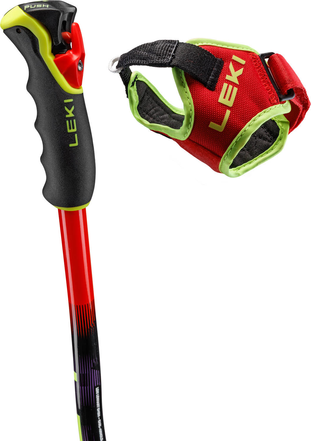 Leki WCR SG/DH TR Unisex Skistöcke Ski Poles rot/violett