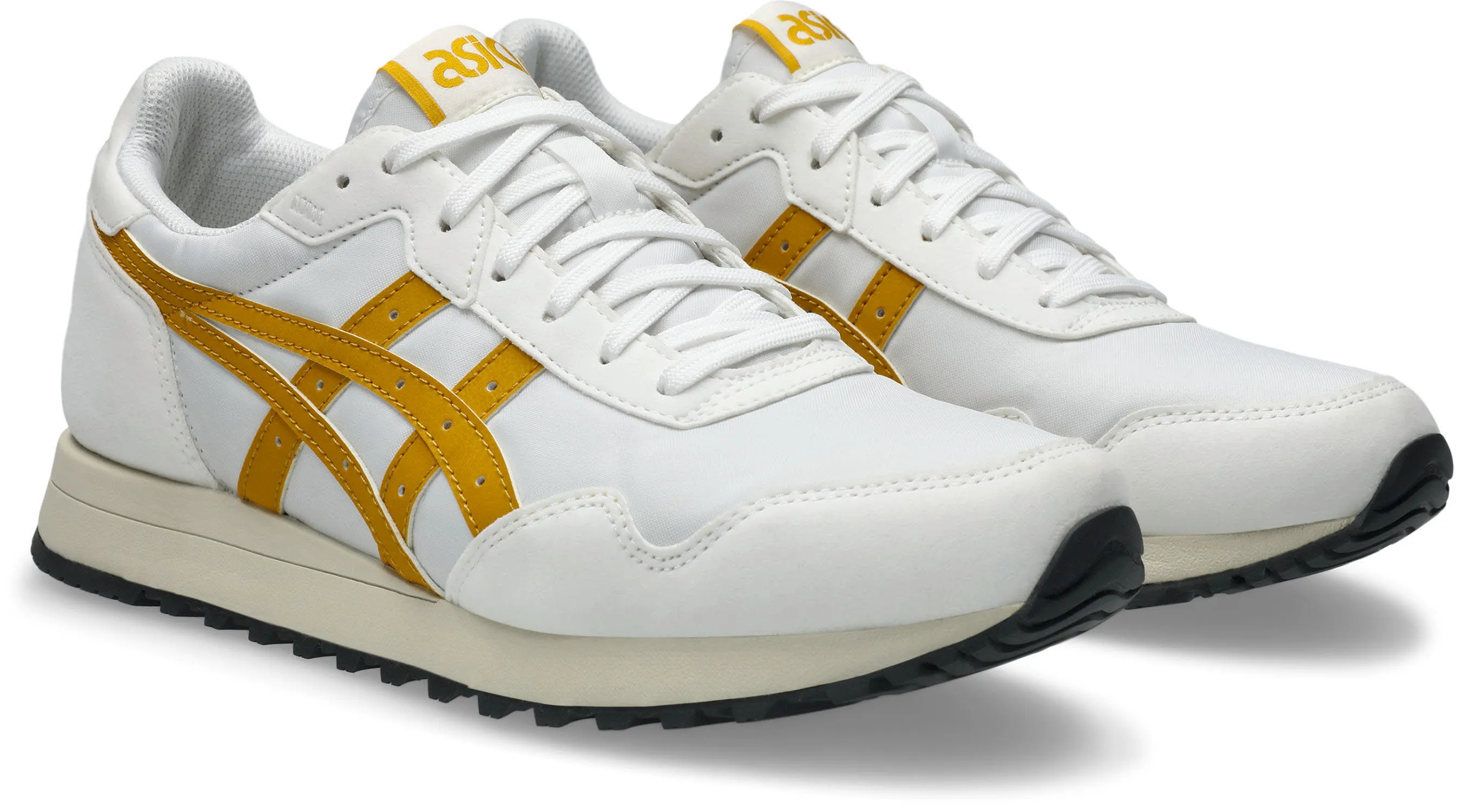 Asics TIGER RUNNER II Damen Freizeitschuhe Sneaker Low sportlich white/hornet