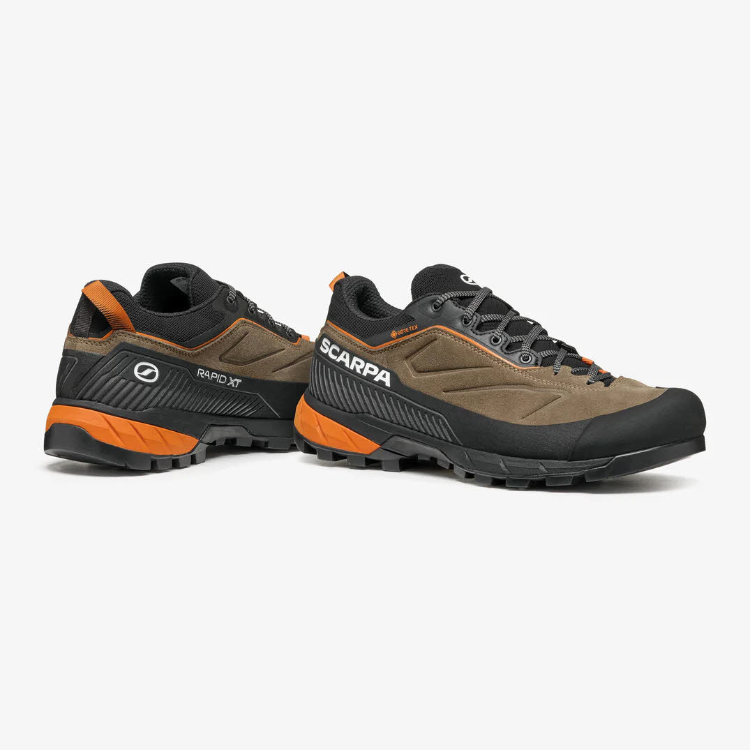 SCARPA RAPID XT GTX Herren Wanderschuh braun Wasserdichter ergonomischer Schuh für Zustieg und Wandern