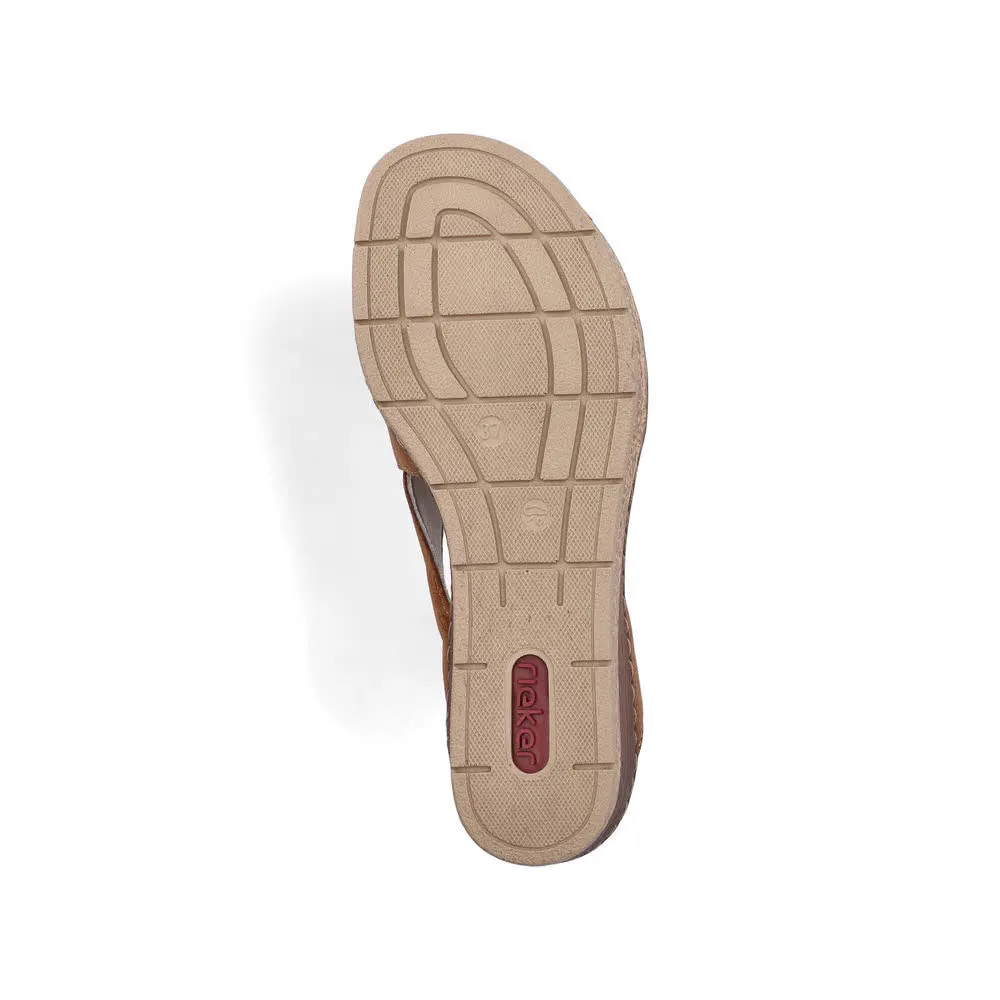 Rieker FSK Damen Sandalen Keilsandaletten braun