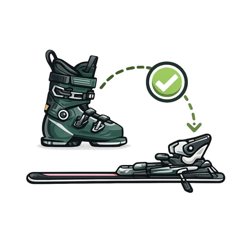 Bindungsmontage passend zum Skischuh