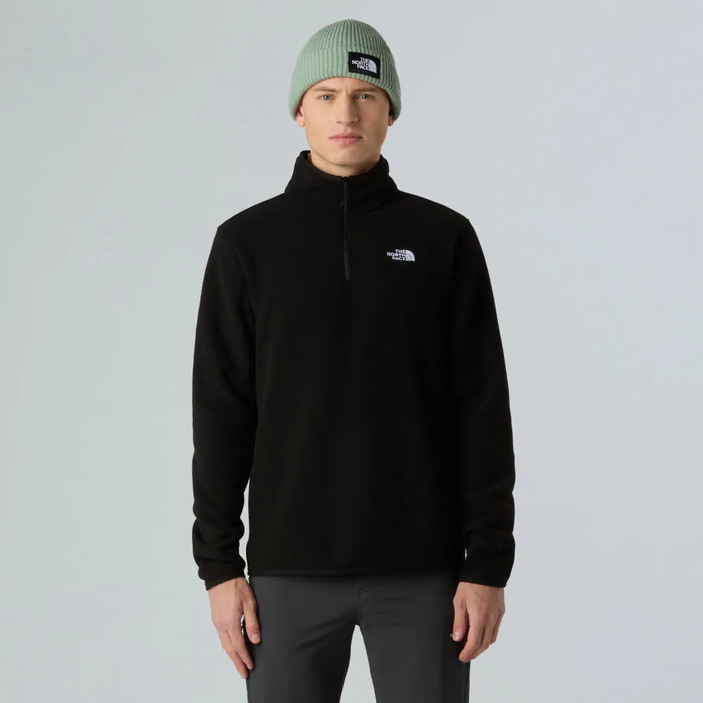 The North Face GGLACIER FLEECE 1/4 ZIP Herren Skirolli Longsleeve schwarz