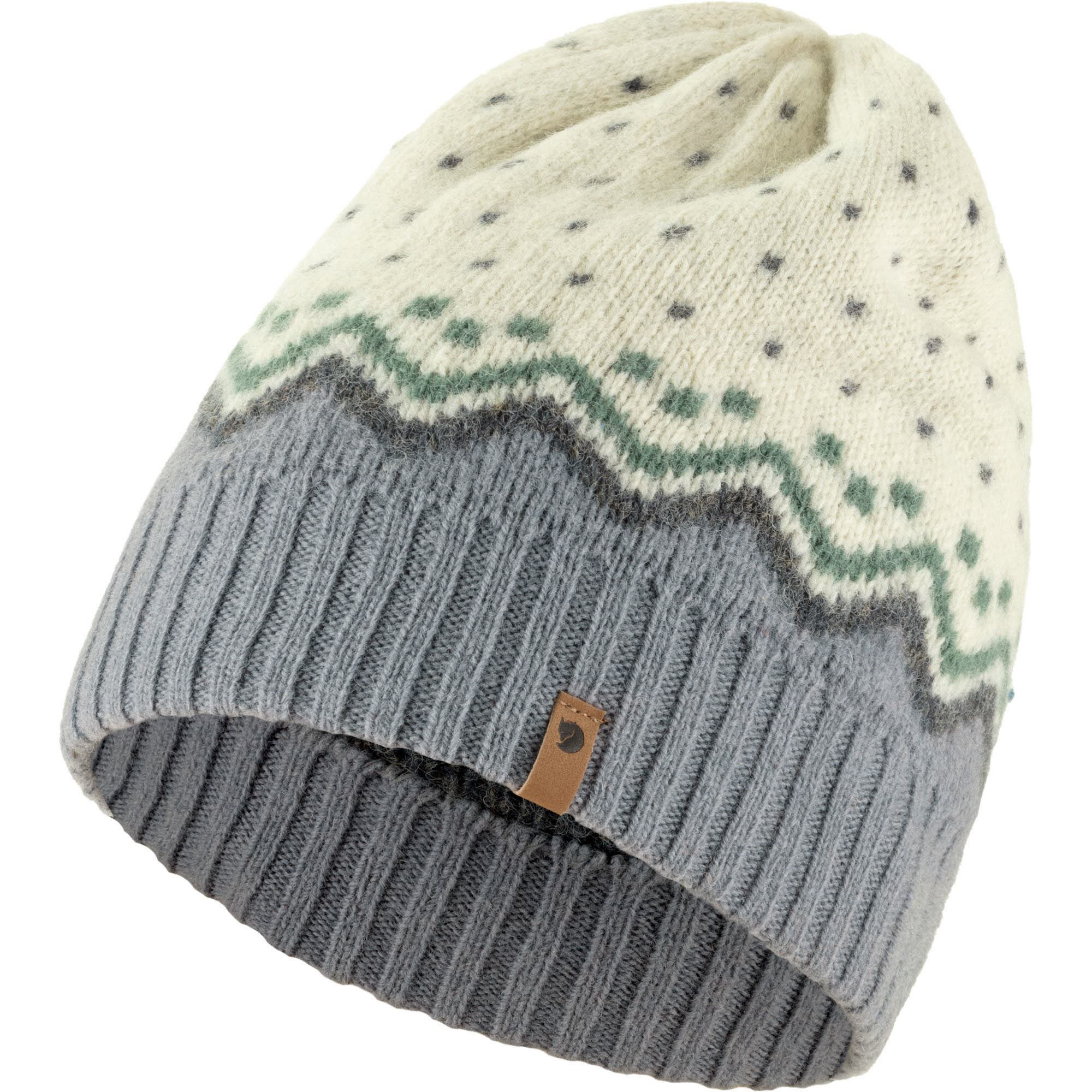 Fjällräven Övik Knit Hat Damen Strickmütze Wintermütze Wollmütze chalk white NEU